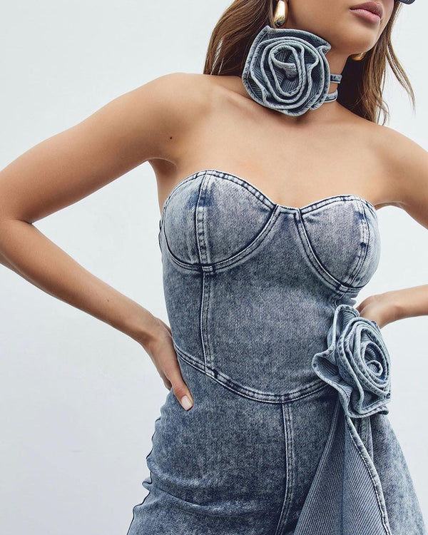 Focus On Me Denim Jumpsuit