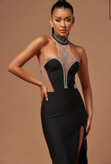 Blair Embellished Bandage Gown