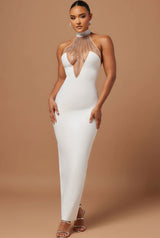 Lina Embellished Bandage Maxi Dress