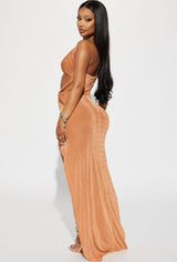 Marcelina Slinky Maxi Dress