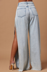 Lana Embellished Denim Pant